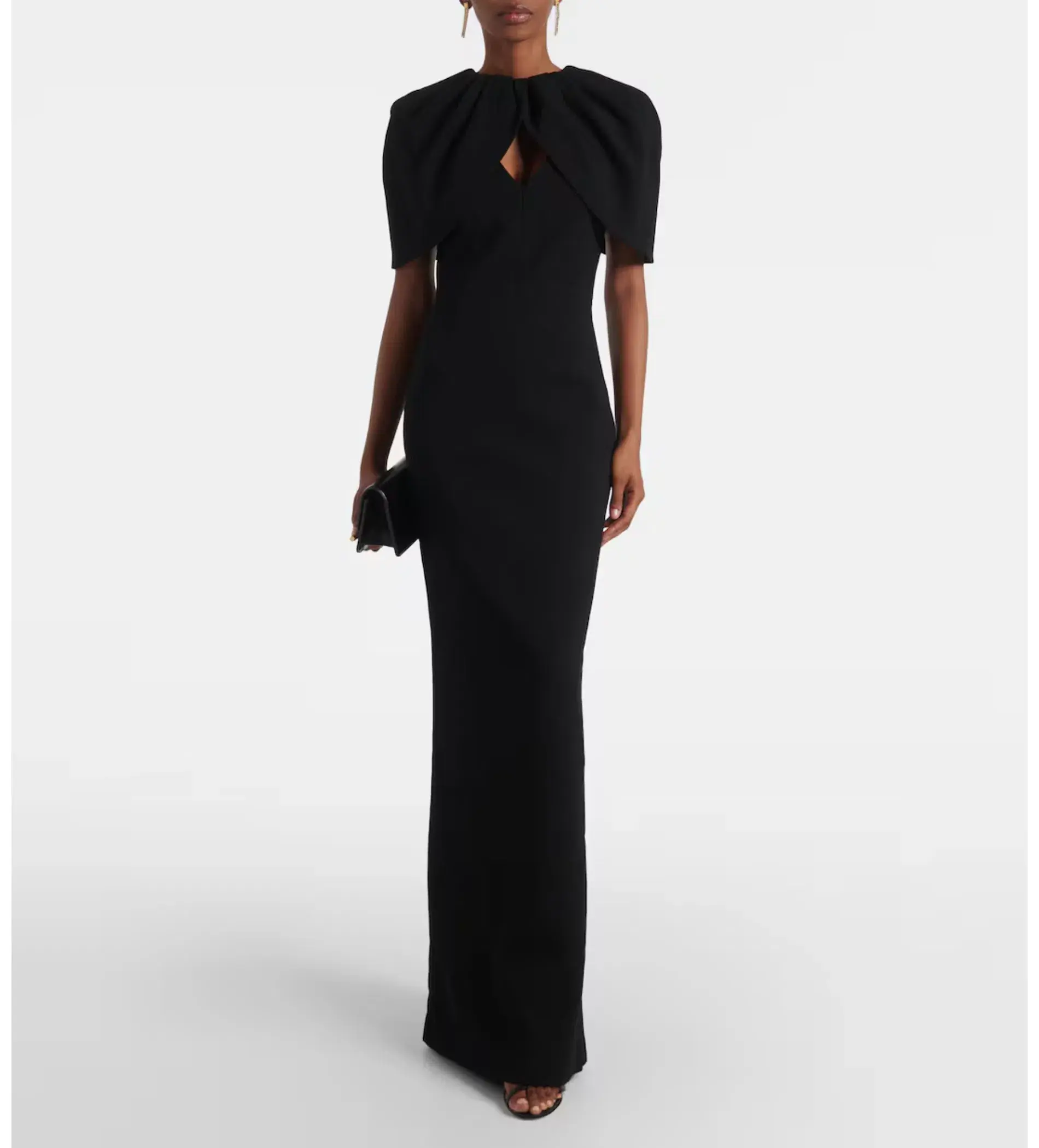 Rebecca Vallance Cameron Gown Black Size 14 - Image 1