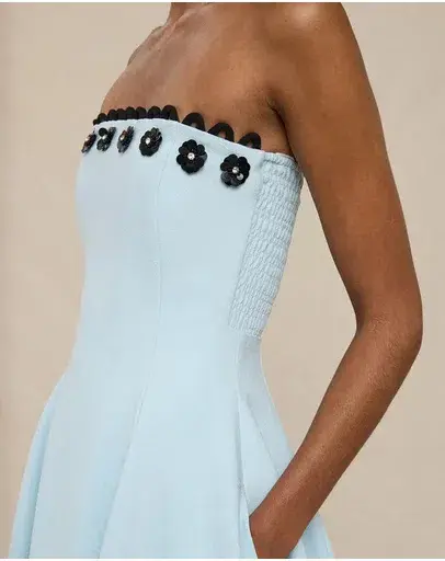 By Johnny Oceana Strapless Dress Blue Size 12 - Image 3