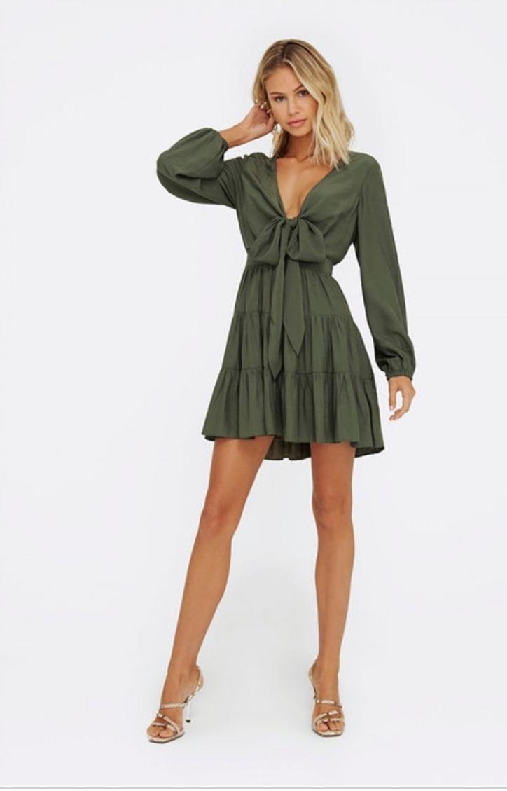 Sheike Republic Dress In Sage size 6 - Image 2