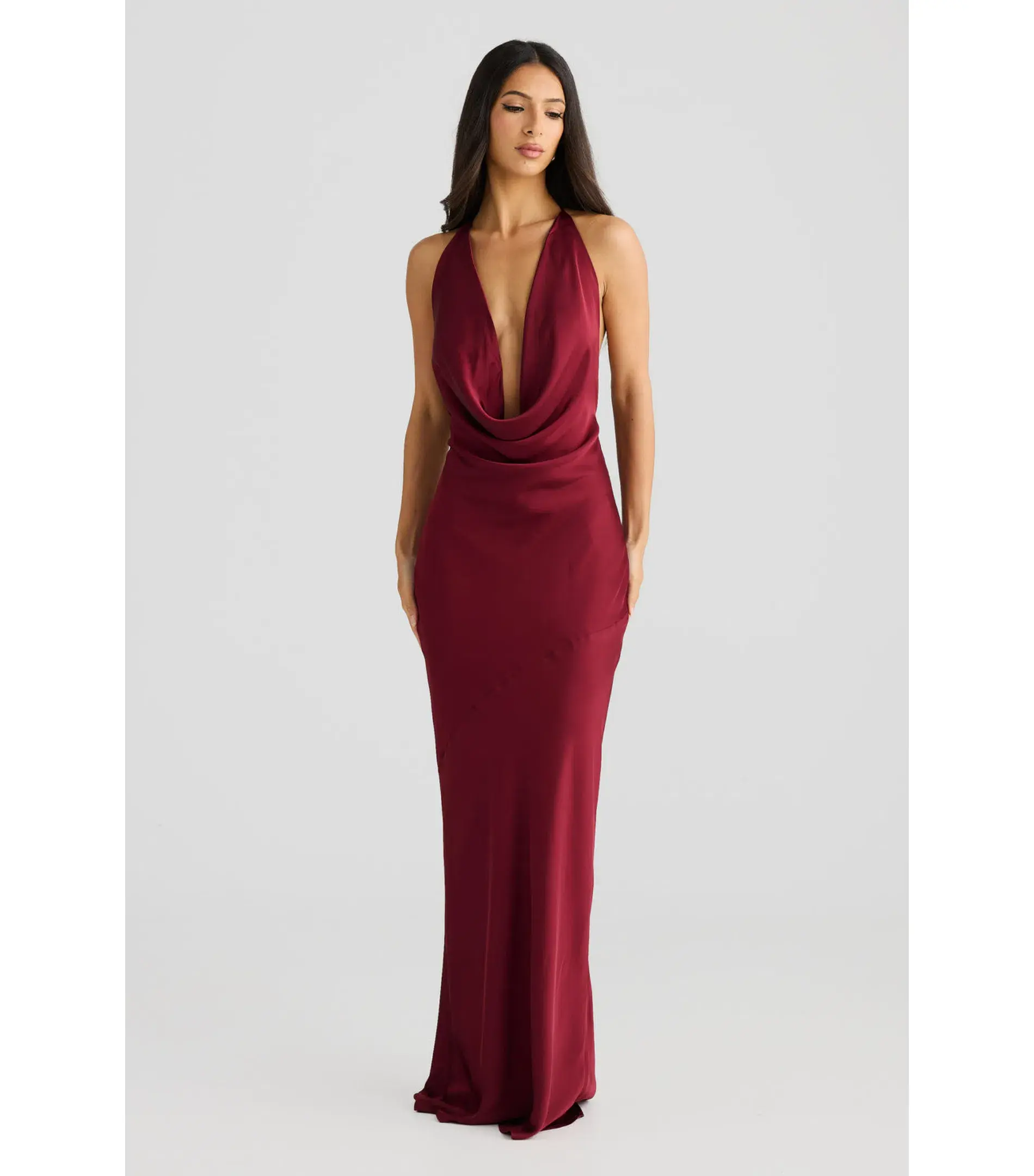 Melani The Label Josefina Maxi Dress in Shiraz Size AU 8 - Image 1