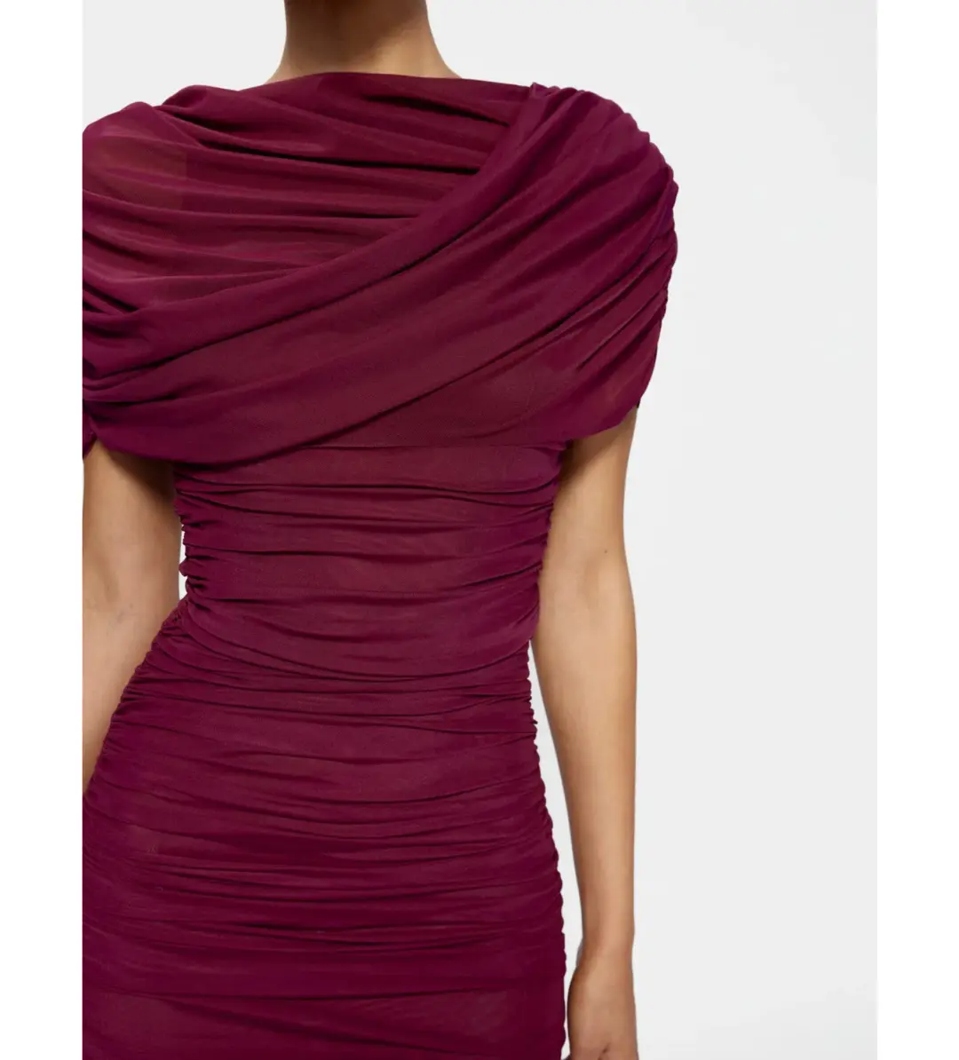 Effie Kats Phoenix Mini Dress in Burgandy Size AU 8 for rent on The Volte - main image