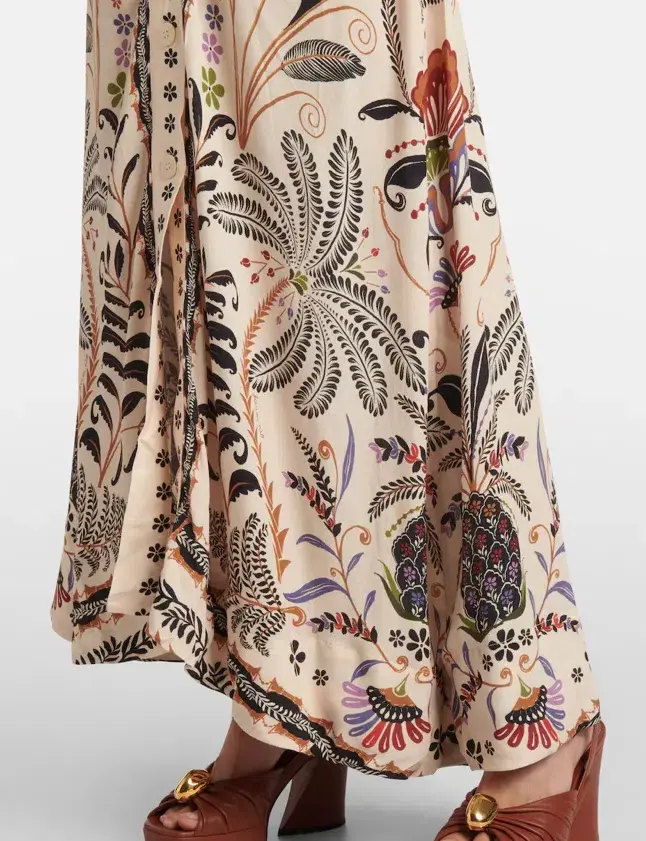 Farm Rio Classic Nature Midi Dress Print Size L / AU 12 - Image 5