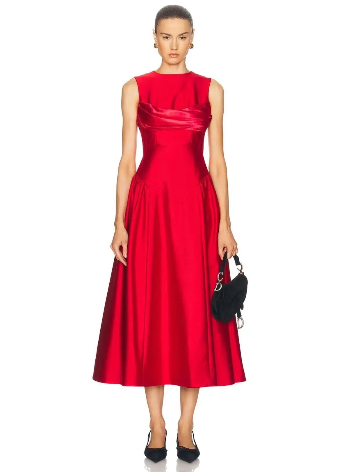 Rachel Gilbert Sawyer Midi Dress Red Size 6 - Image 1