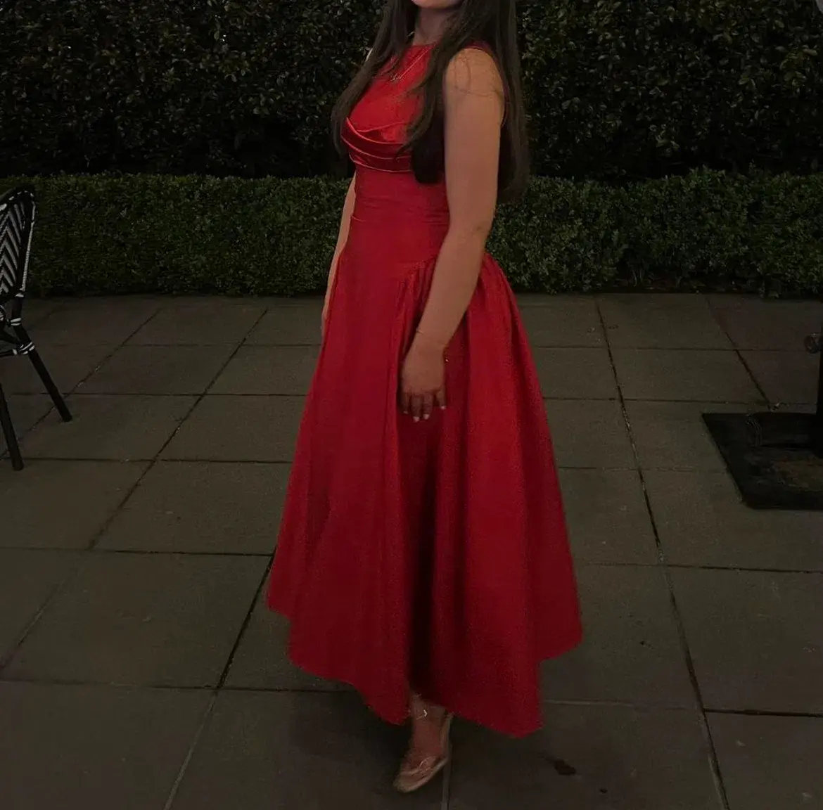 Rachel Gilbert Sawyer Midi Dress Red Size 6 - Image 4