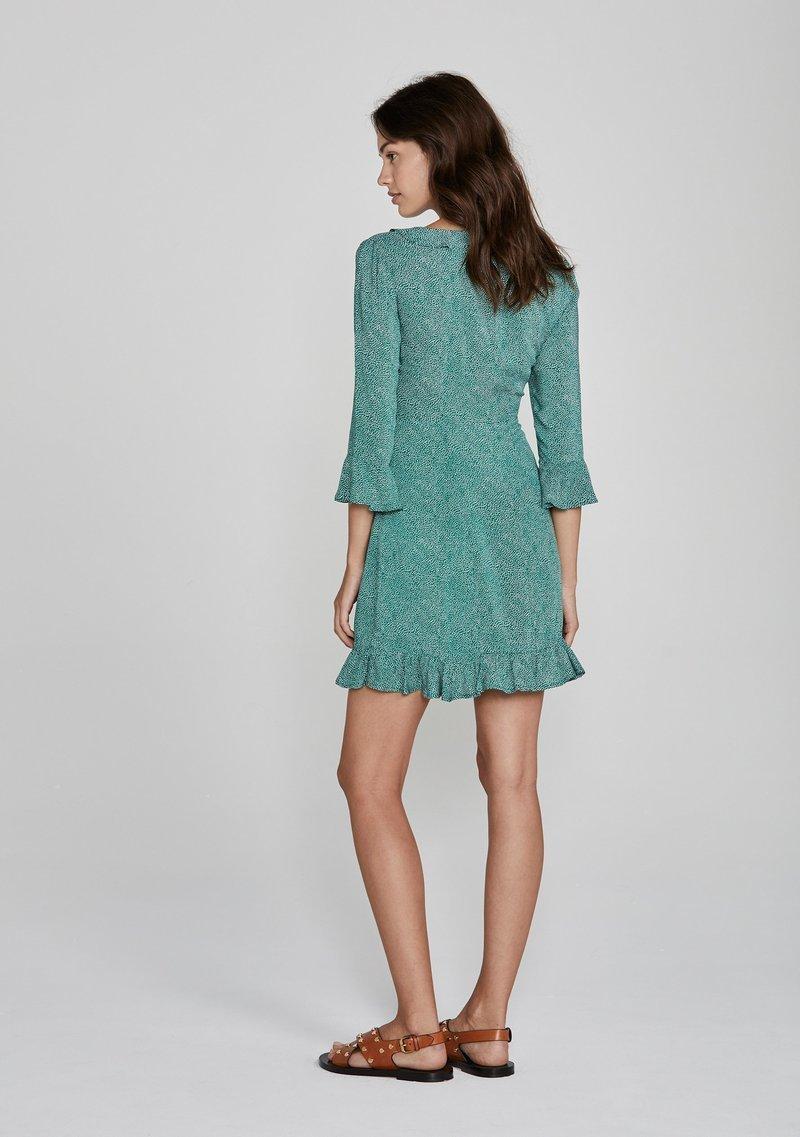 Auguste the Label Diamond Rumba Sleeved Mini Dress in Green size 12 - Image 2
