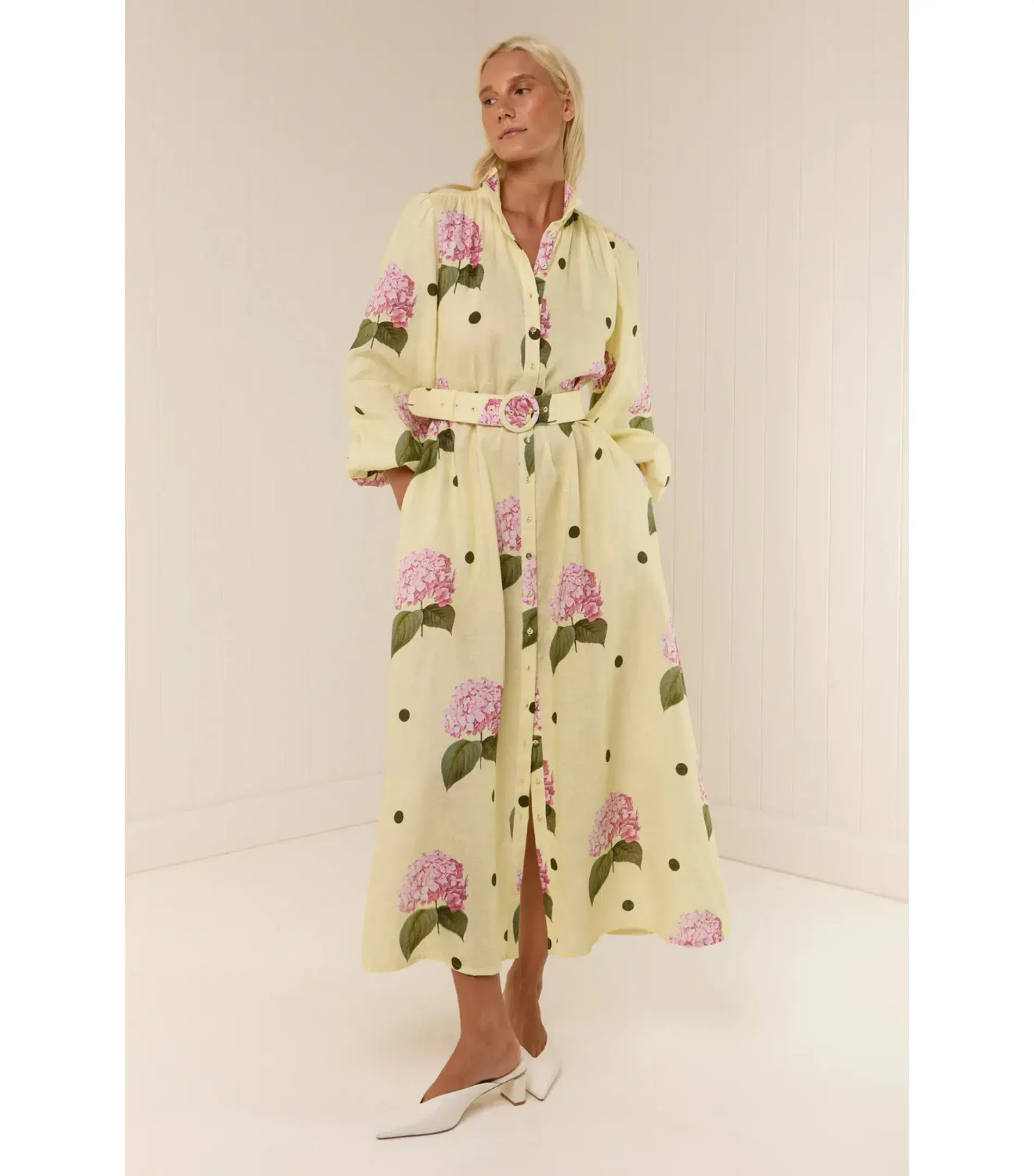 Palm Noosa Noddy Maxi Dress Portofino Polka Dot Size AU 10 - Image 1