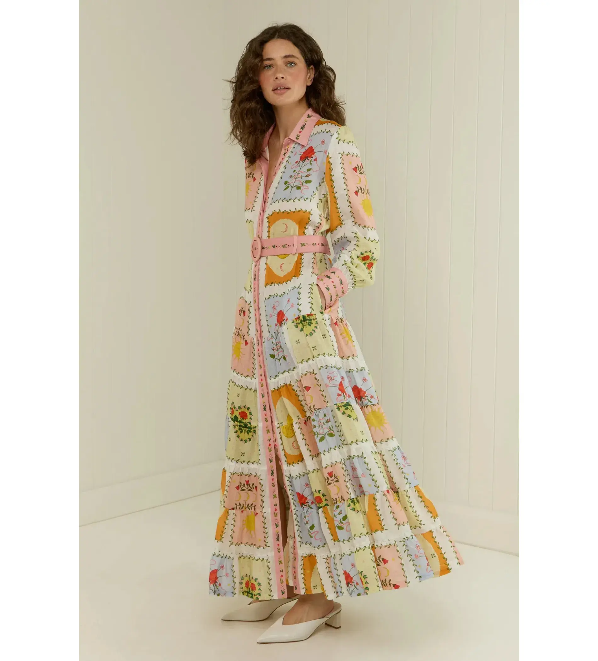 Palm Noosa Aria Dress in Siesta Tile Print Size AU 12 - Image 2