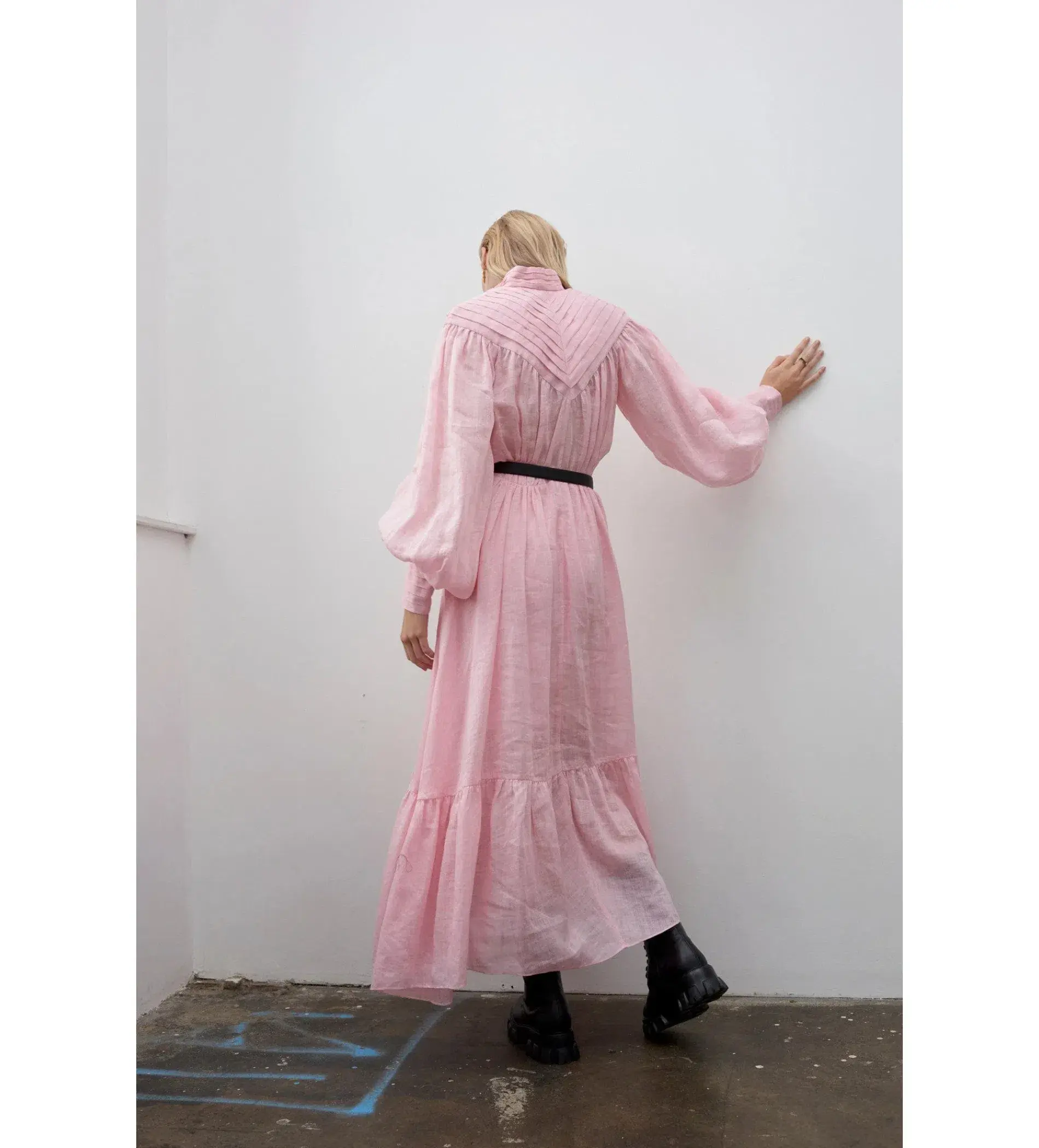Alemais Halcyon Midi Dress in Pink Size 8 - Image 4