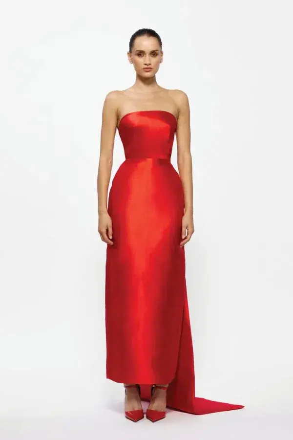 Effie Kats Zahara Dress Maxi Red Size AU 8 - Image 1