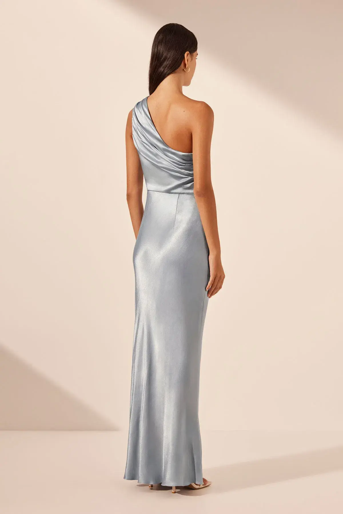 Shona Joy La Lune One Shoulder Dress Blue Size AU 12 - Image 2