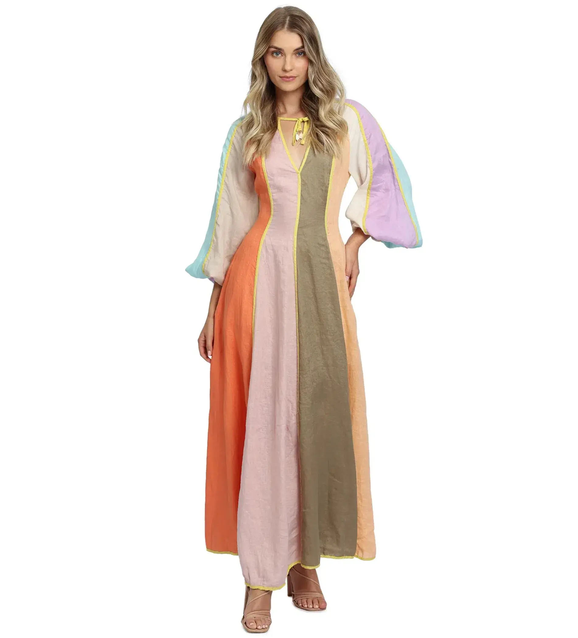 Zimmermann Lola Panelled Midi Dress Size 10 - Image 1