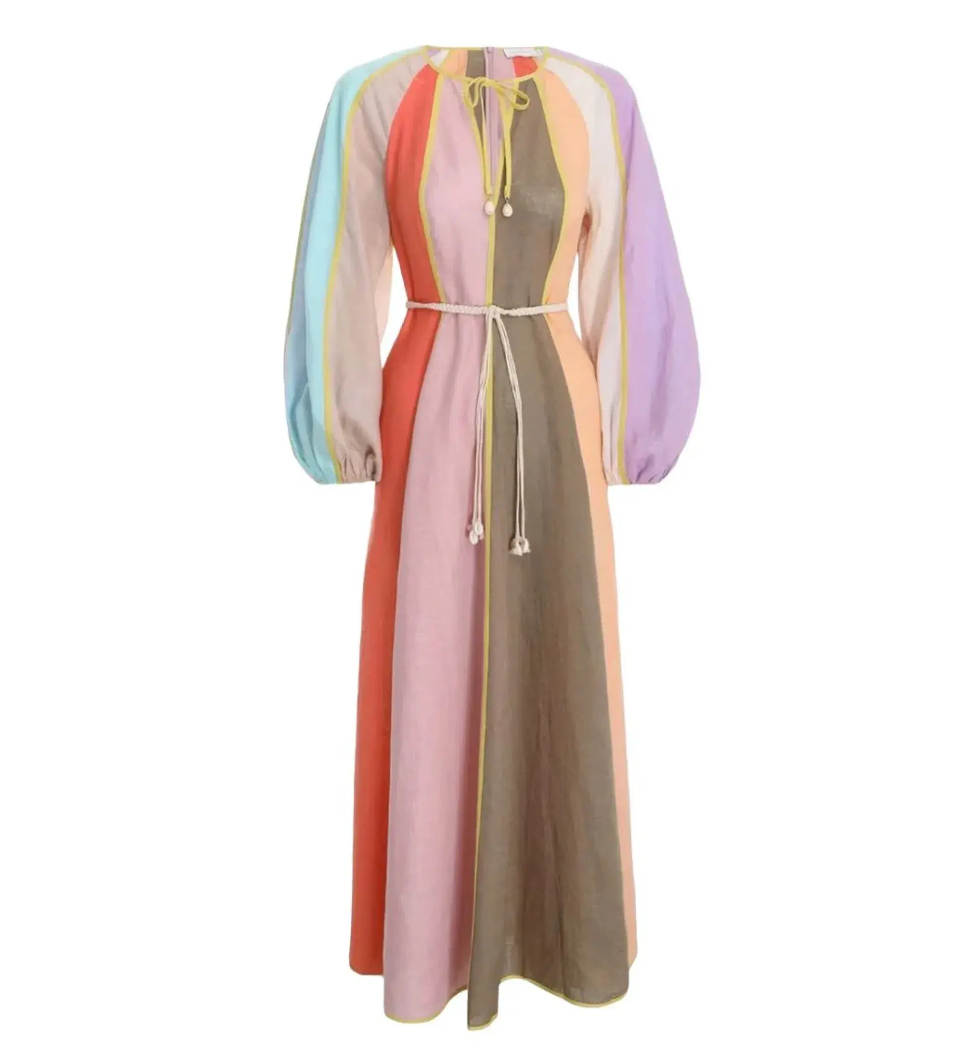 Zimmermann Lola Panelled Midi Dress Size 10 - Image 2