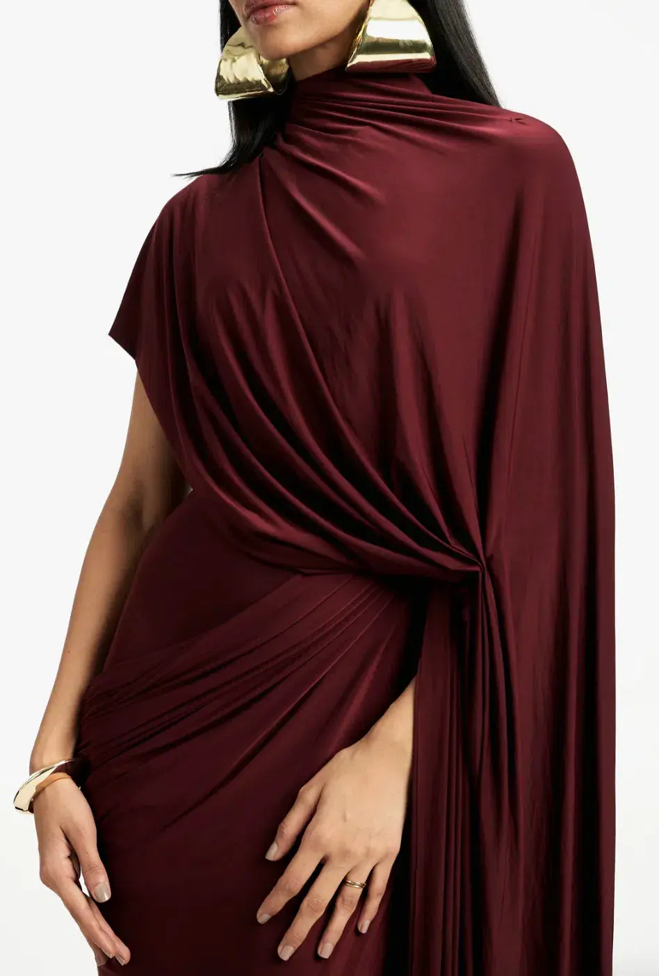 Deme By Gabriella Daphne Maxi Dress Burgundy Size 20 - Image 5