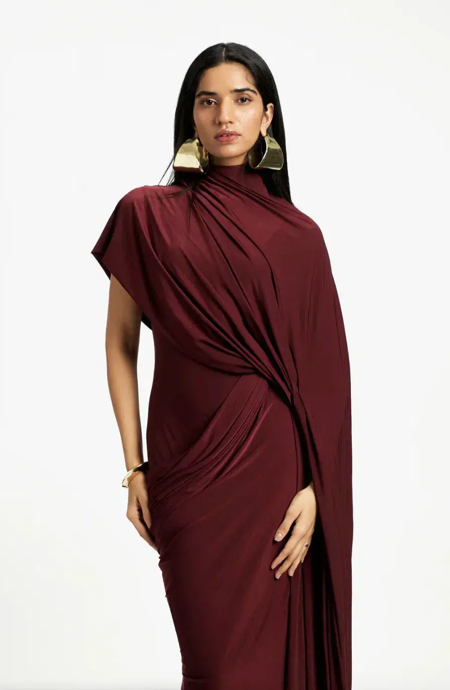 Deme By Gabriella Daphne Maxi Dress Burgundy Size 20 - Image 2