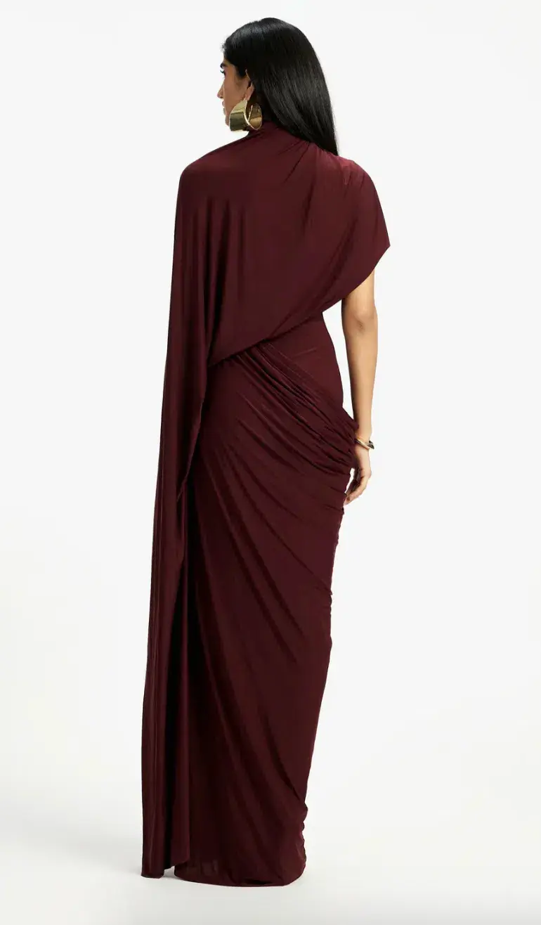 Deme By Gabriella Daphne Maxi Dress Burgundy Size 20 - Image 4