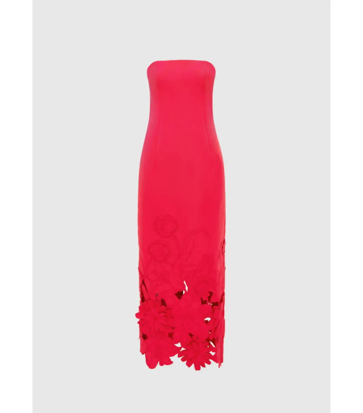 Leo Lin Rayna Appliqué Bustier Maxi Dress Rosa Size 12 - Image 4