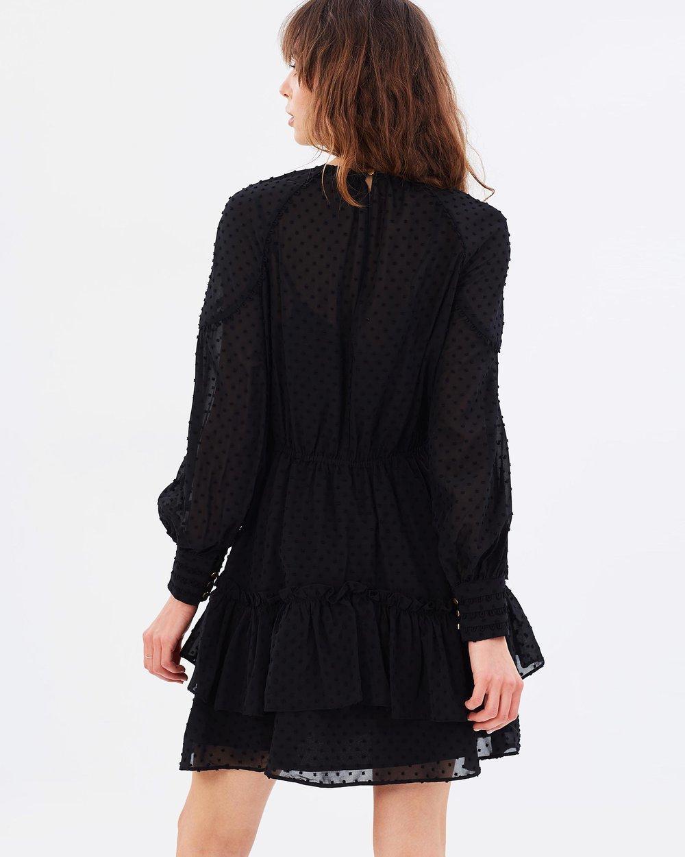 Talulah Sweet Allure Long Sleeve Mini Dress in black size 10 - Image 3