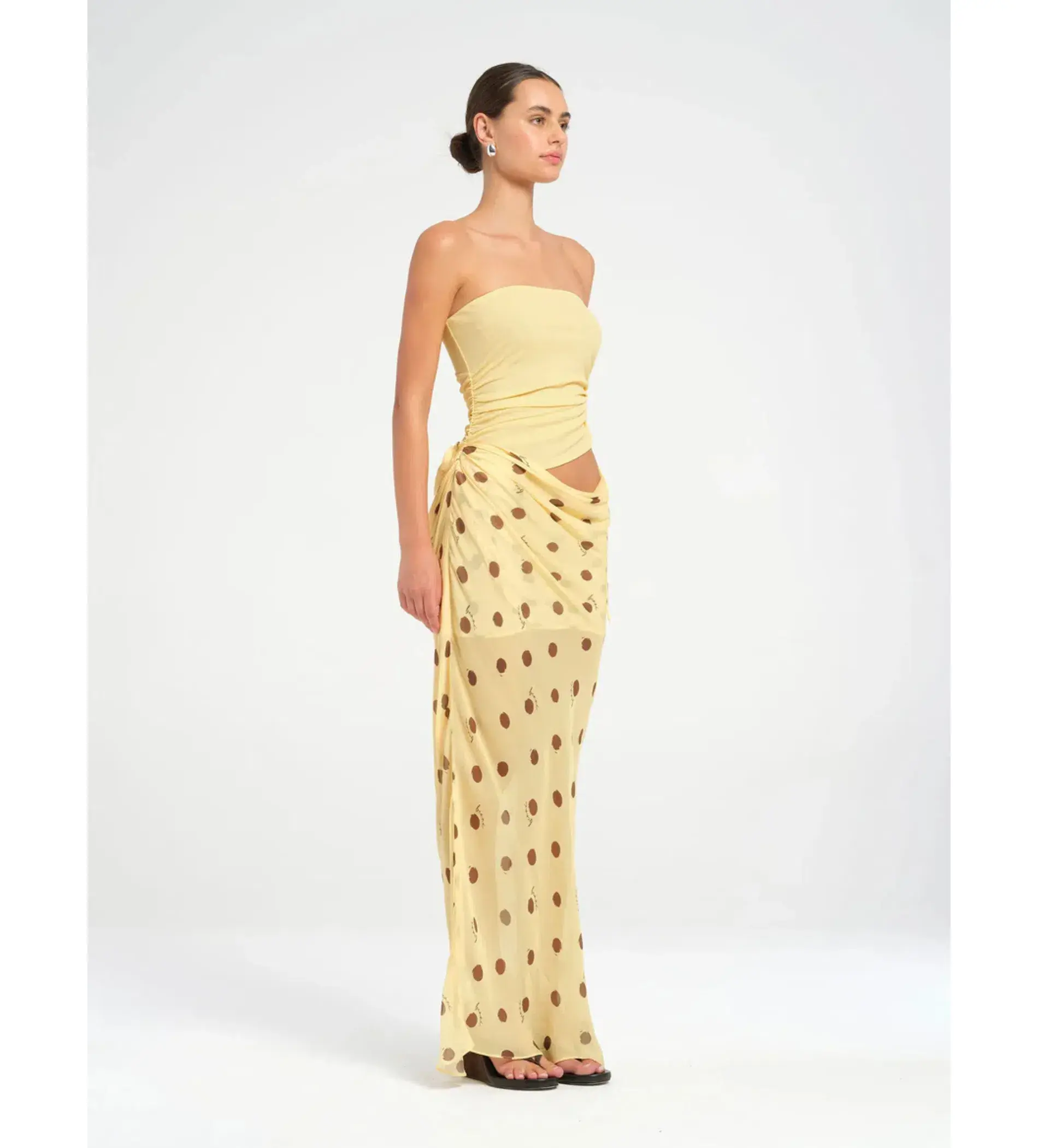 Benni Roscoe Maxi Dress in Yellow Size AU 8 - Image 4