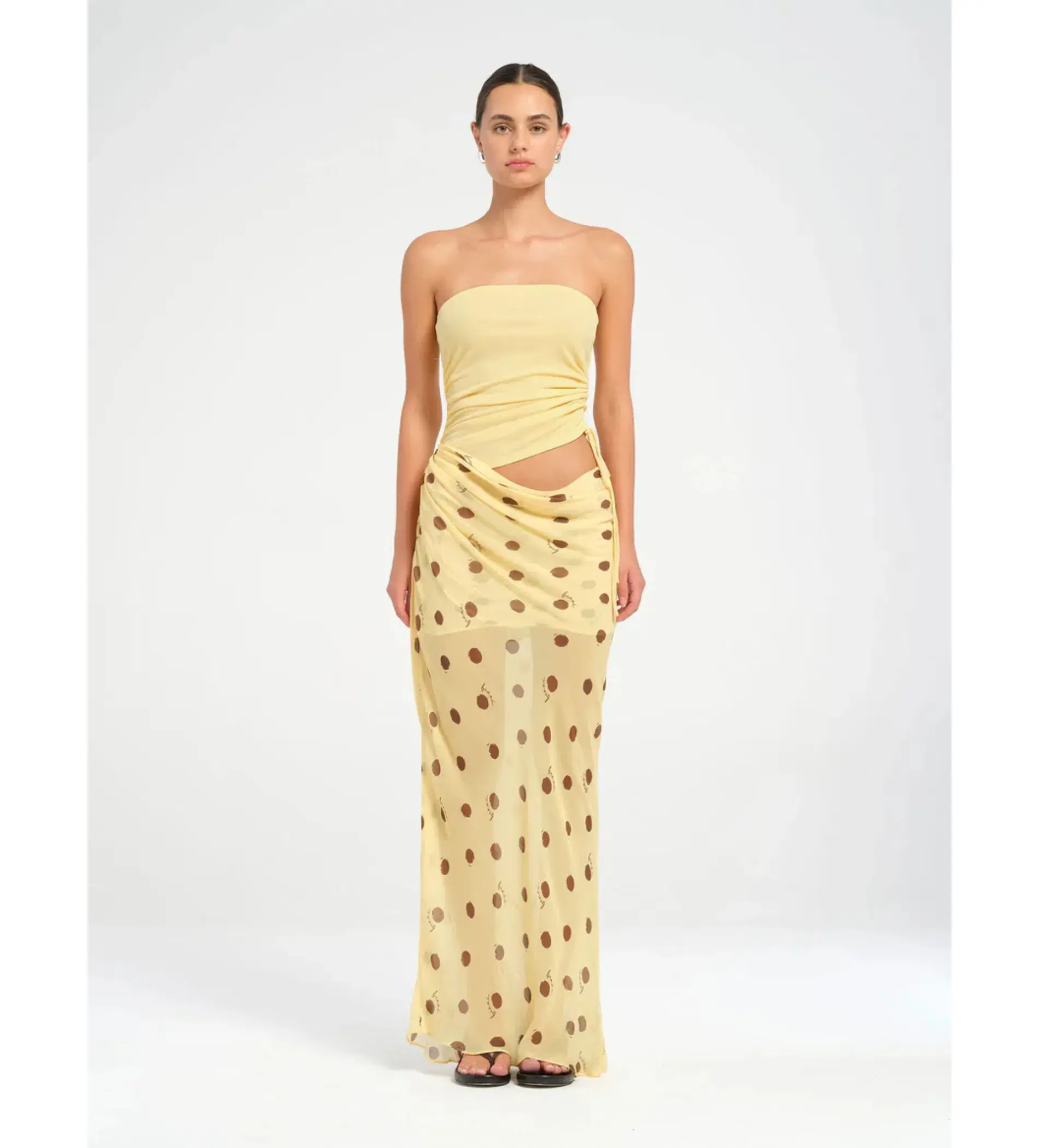 Benni Roscoe Maxi Dress in Yellow Size AU 8 - Image 1
