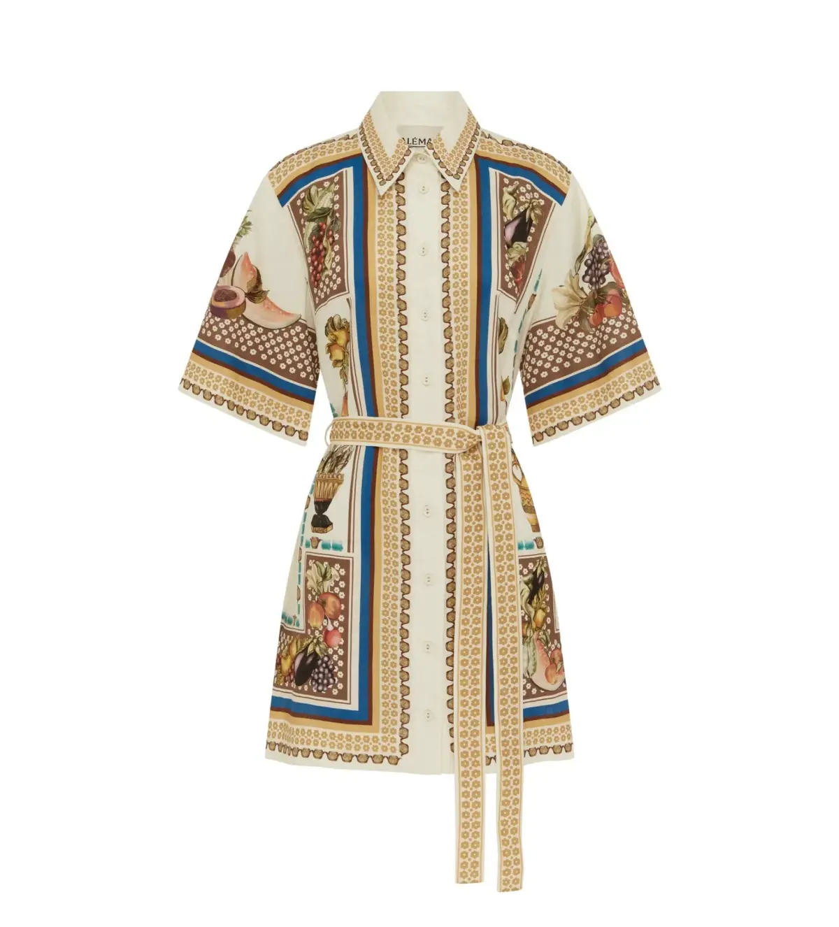 Alemais Mercado Mini Dress Multi Print Size 16 - Image 5