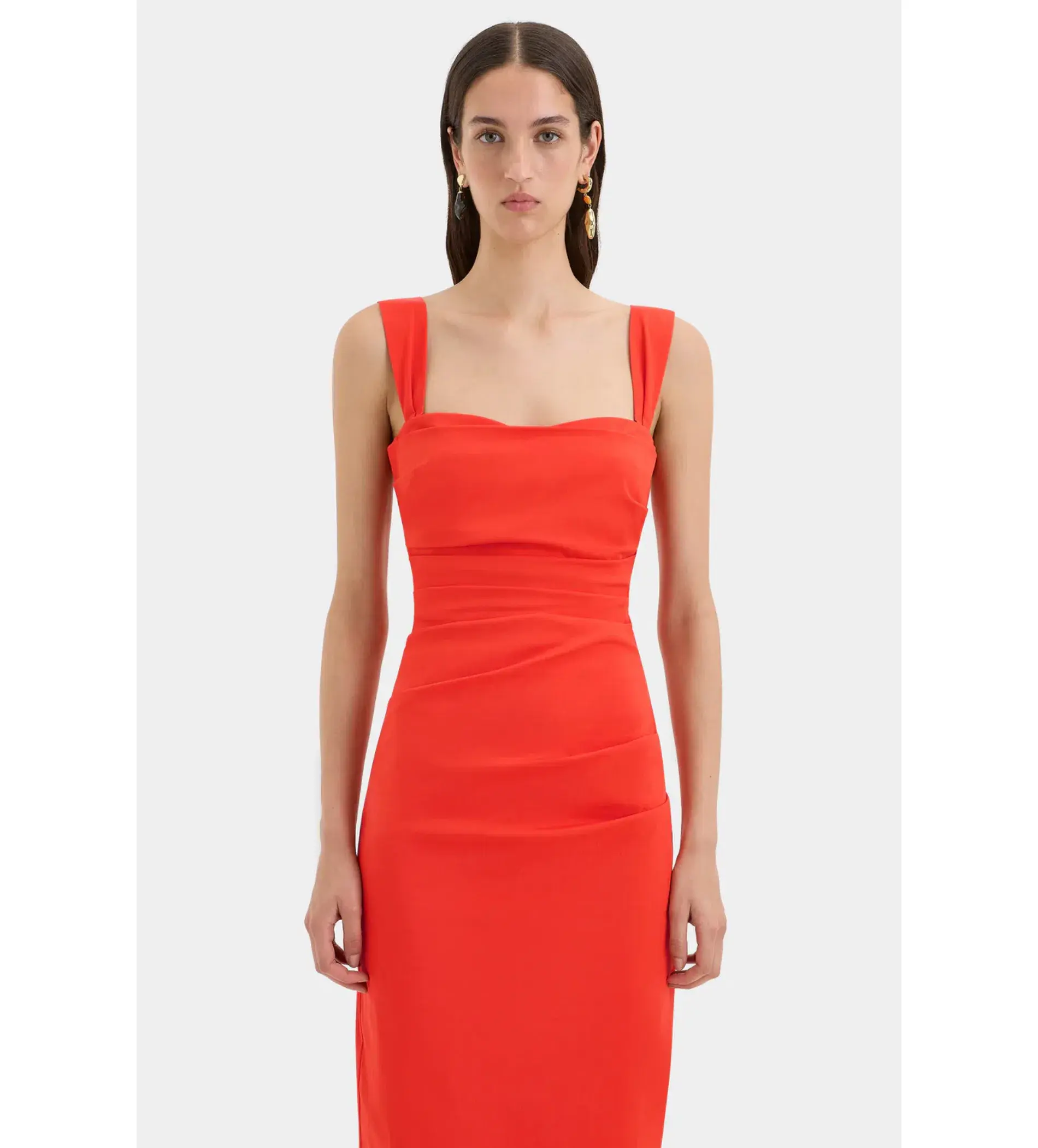Sir The Label Dahlia Balconette Maxi Dress  In Tangerine Size 2/AU 10 - Image 2