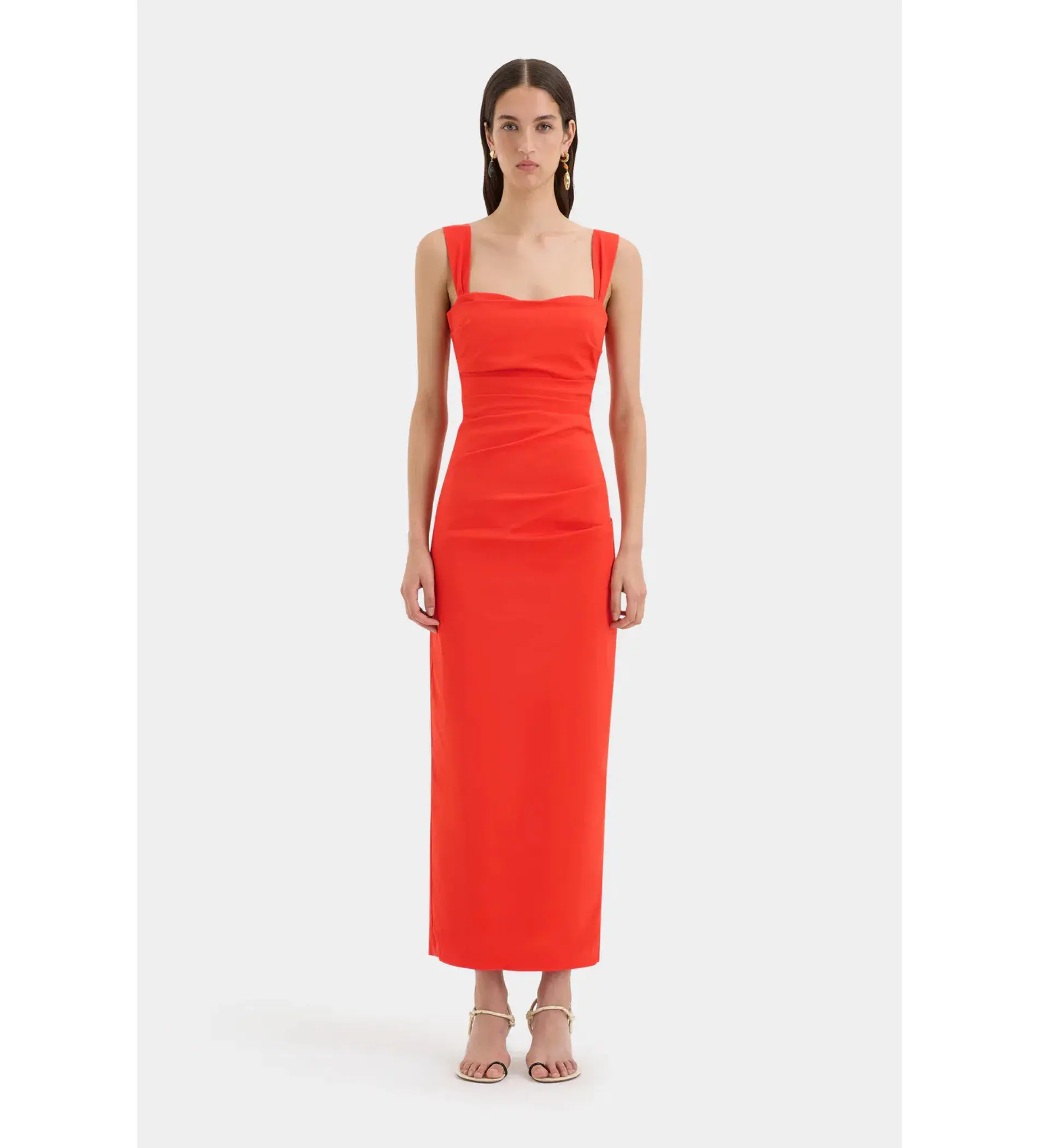Sir The Label Dahlia Balconette Maxi Dress  In Tangerine Size 2/AU 10 - Image 1
