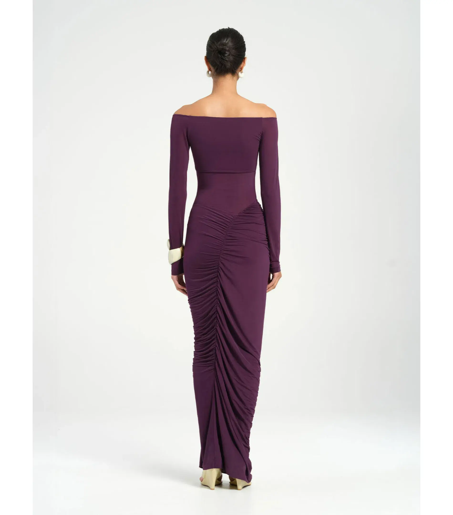 Benni Wilma Maxi Dress in Deep Purple Size AU 10 - Image 3