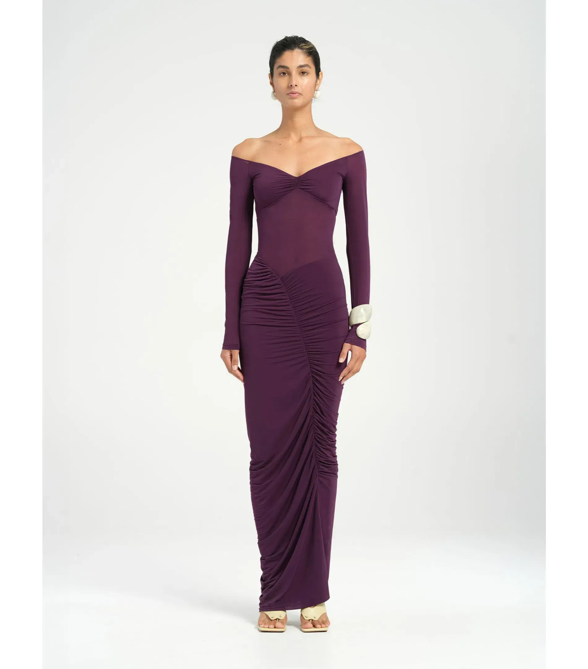 Benni Wilma Maxi Dress in Deep Purple Size AU 10 - Image 2