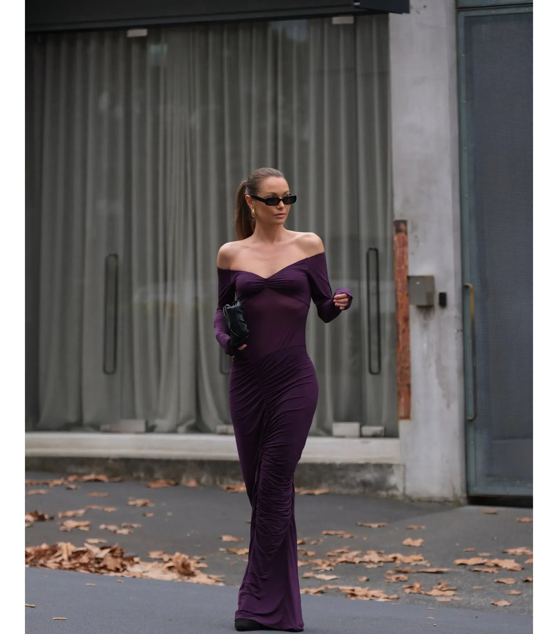 Benni Wilma Maxi Dress in Deep Purple Size AU 10 - Image 1