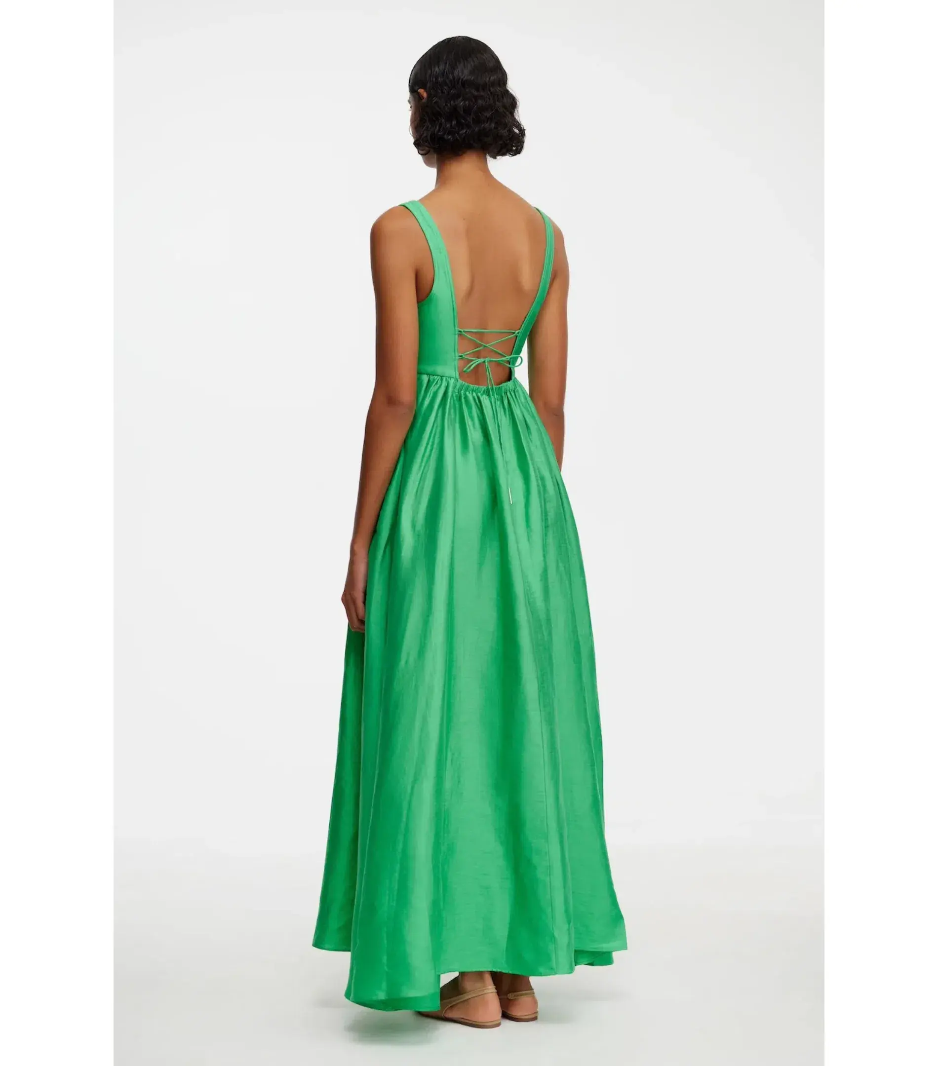 Acler Sandgate Maxi Dress in Shamrock Size AU 14 - Image 3