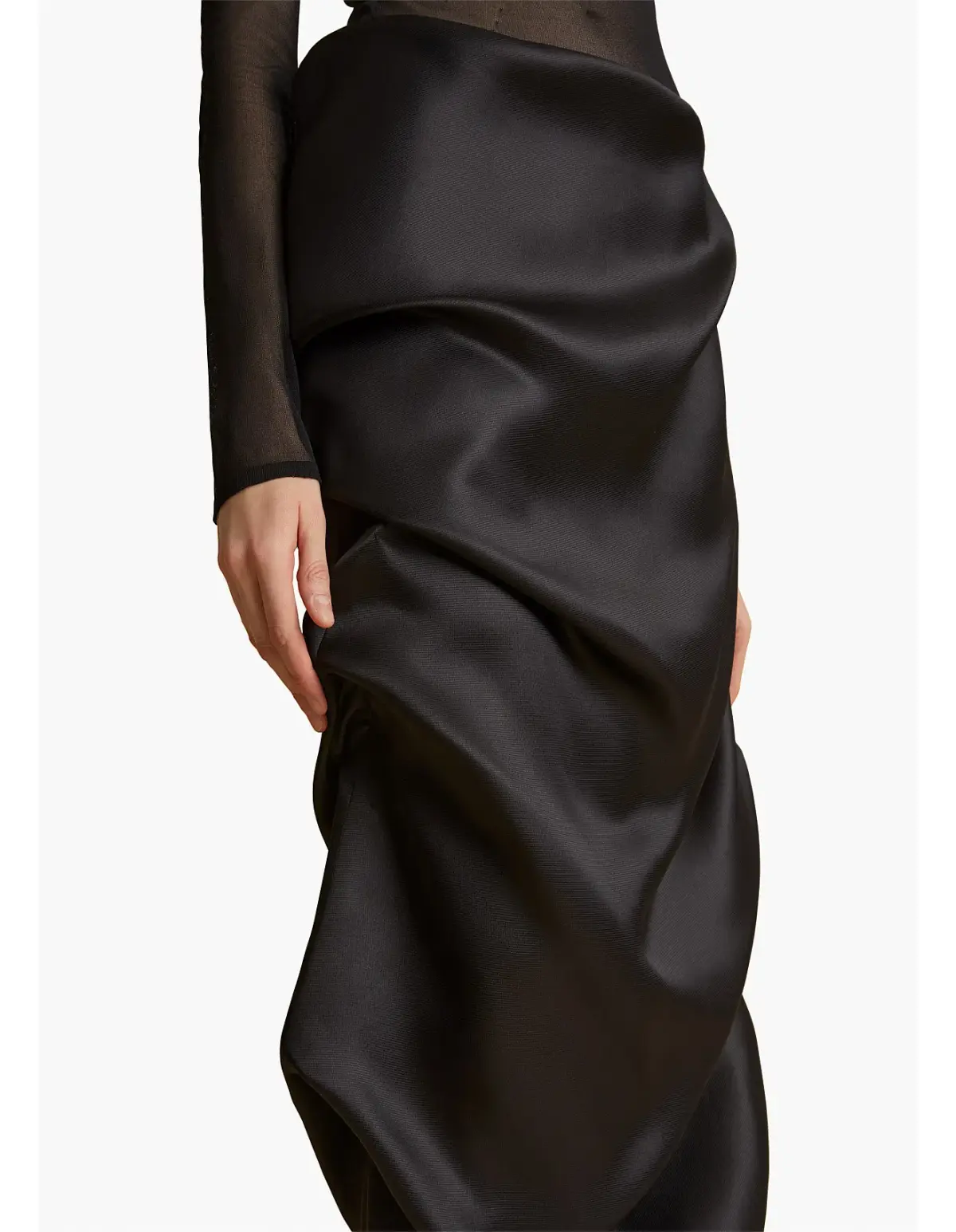 Khaite Olula Maxi Skirt in Black Size 6/XS - Image 2
