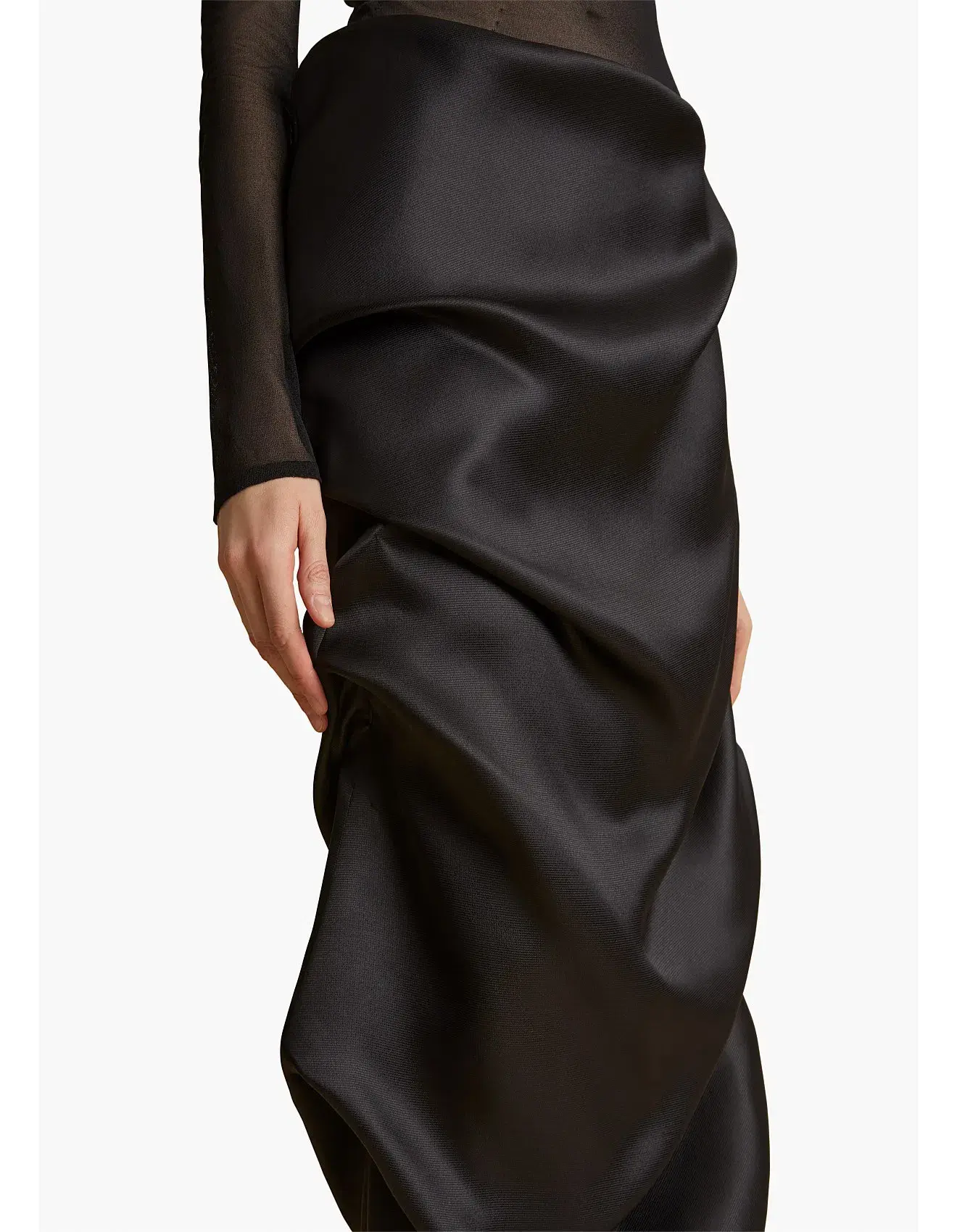Khaite Olula Maxi Skirt in Black Size 6/XS - Image 2