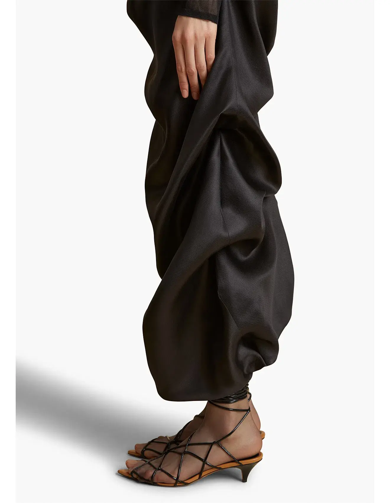 Khaite Olula Maxi Skirt in Black Size 6/XS - Image 4