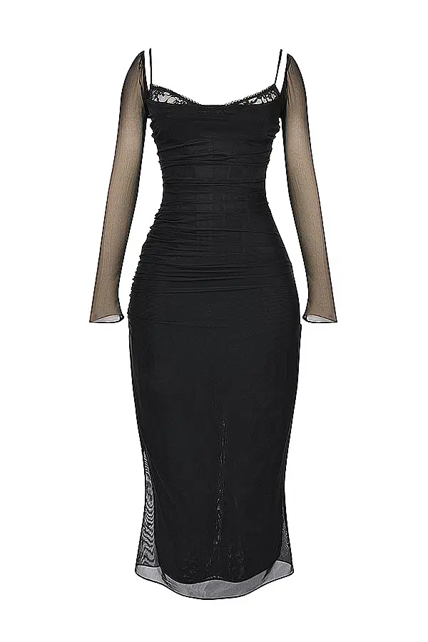 House of CB Katarina Maxi Dress Black Size XS / AU 6 for rent on The Volte - main image