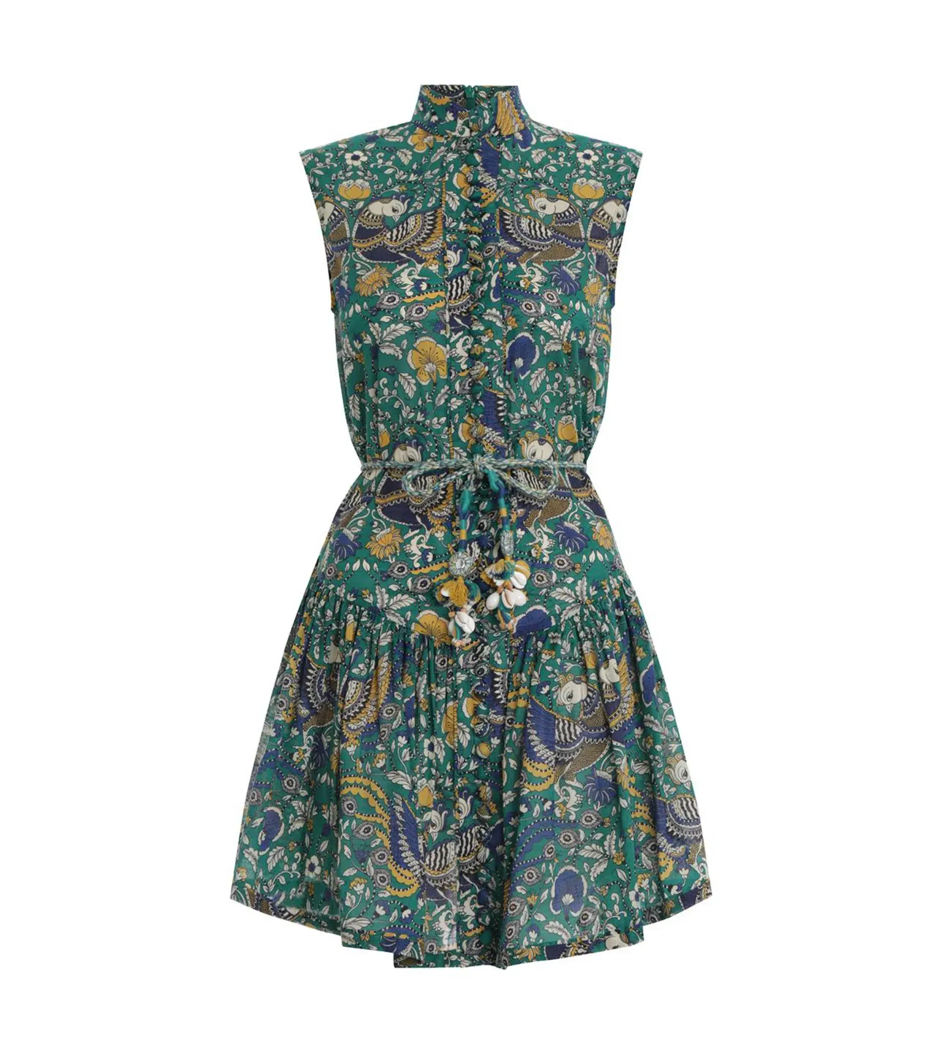 Zimmermann	Edie Drop Waist Mini Dress Multi Size 0 / Size AU 8 - Image 3