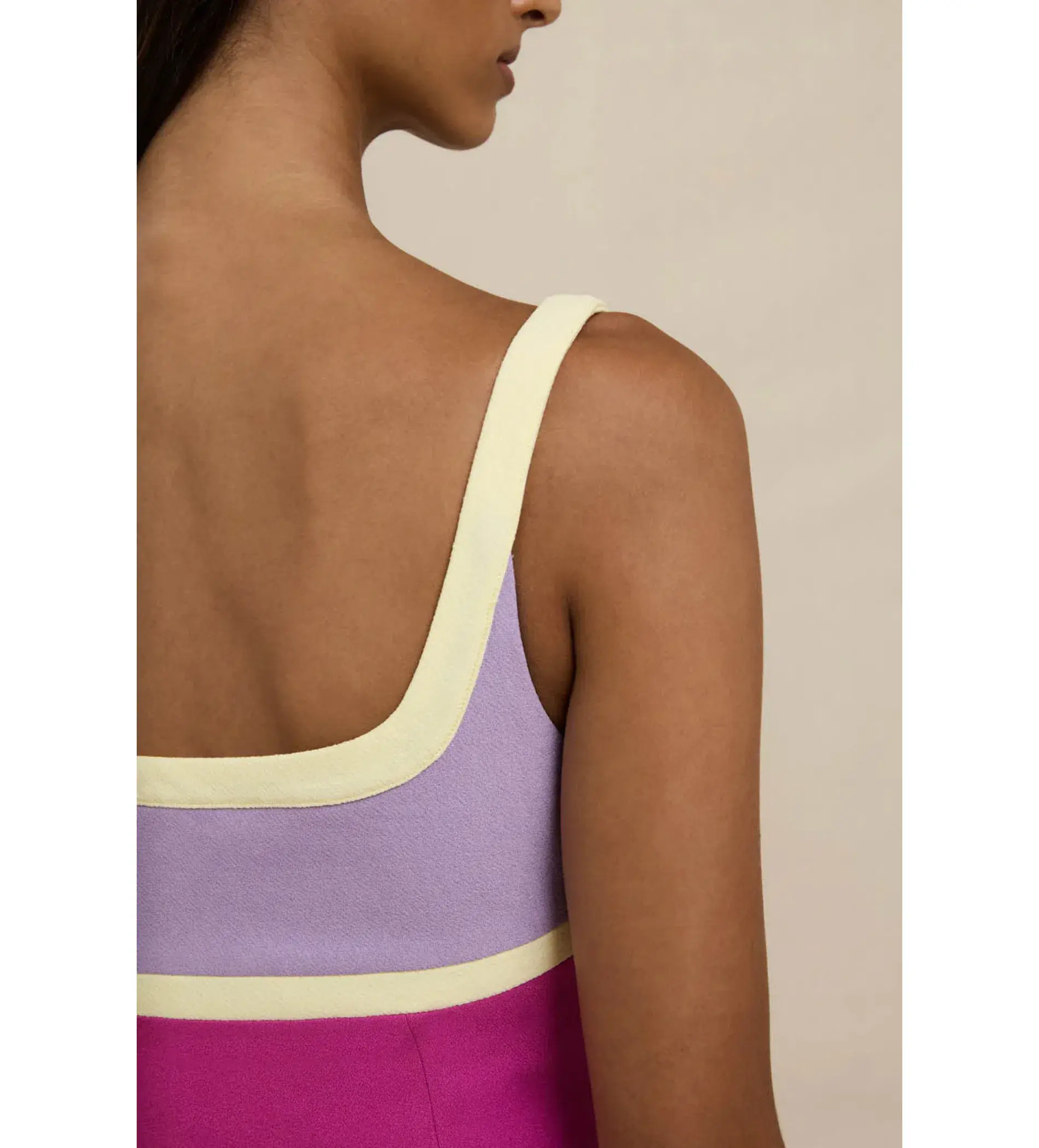 By Johnny Calypso Splice Mini Dress in Lilac Yellow Pink Size XS / AU 6 - Image 5