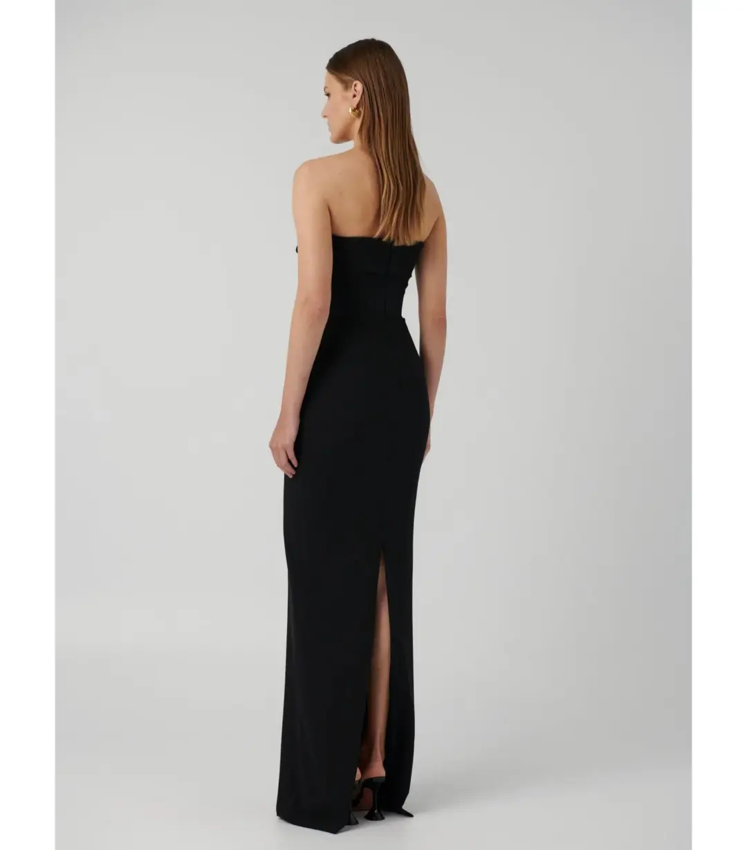 Effie Kats Monroe Maxi Gown Black Size AU 8 for rent on The Volte - main image