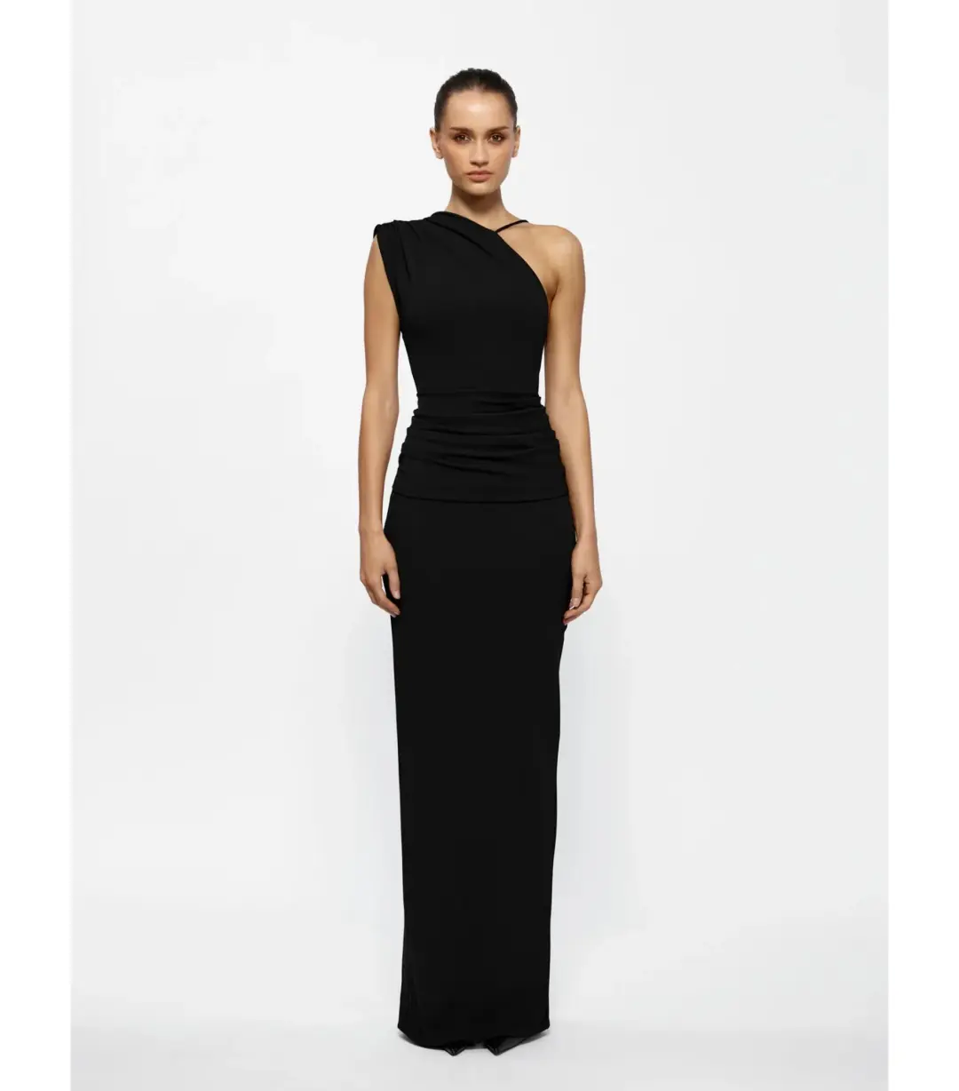 Effie Kats Greer Maxi Gown in Black Size AU 6 for rent on The Volte - main image