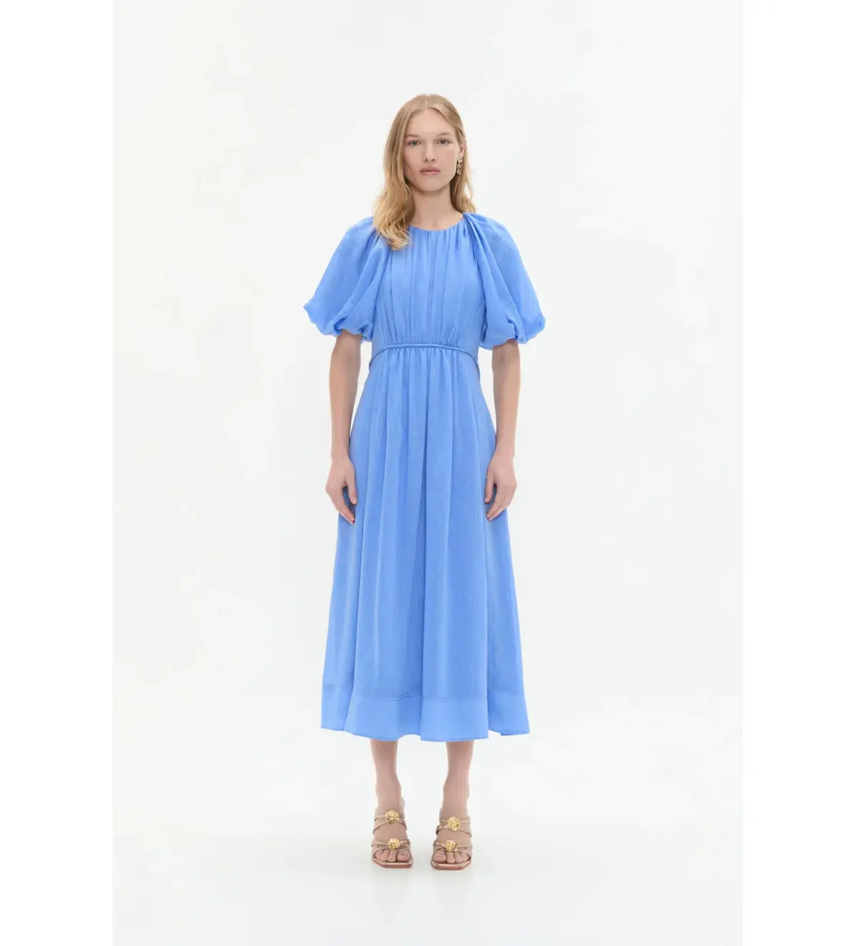 Aje Alma Midi Dress in Mist Blue Size 16 - Image 1