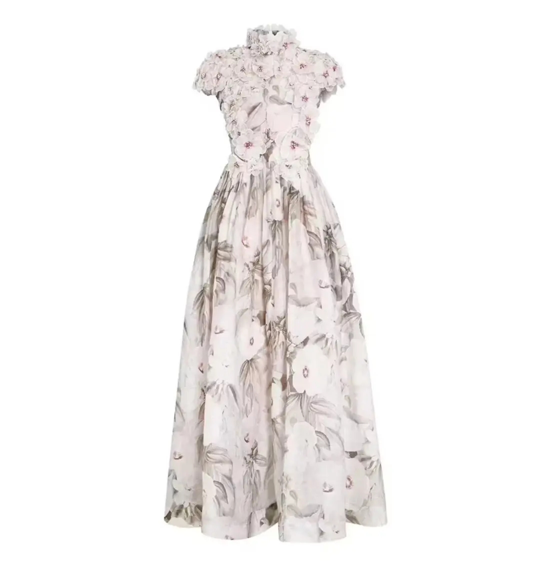 Zimmermann Botanica Gown Rose Mallow Size 0 / AU 8 for rent on The Volte - main image