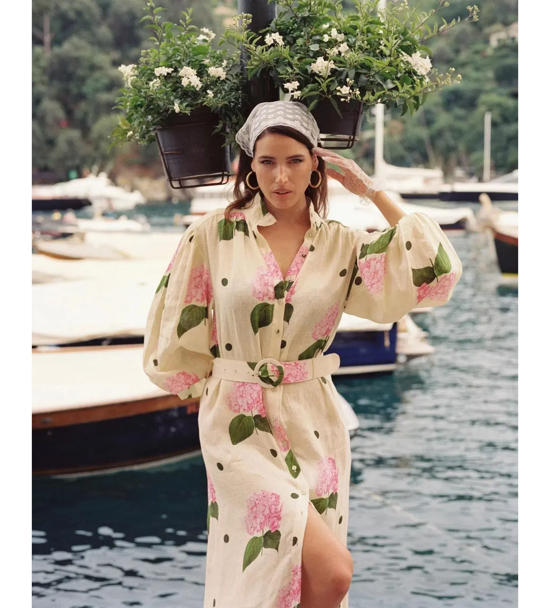 Palm Noosa Noddy Maxi Dress Portofino Polka Dot Size AU 12 - Image 4