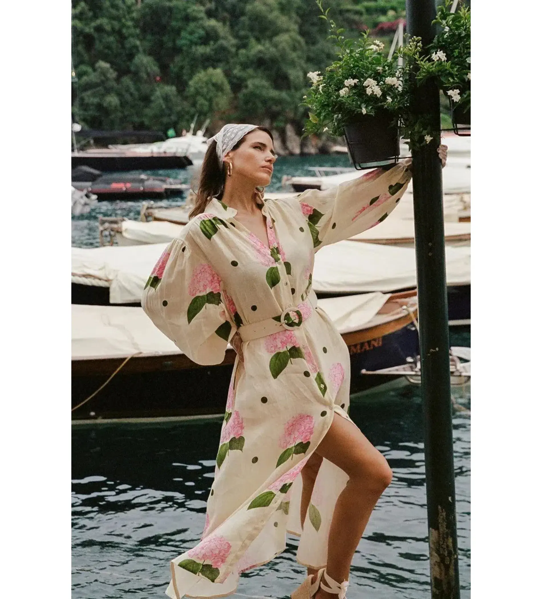 Palm Noosa Noddy Maxi Dress Portofino Polka Dot Size AU 12 - Image 2