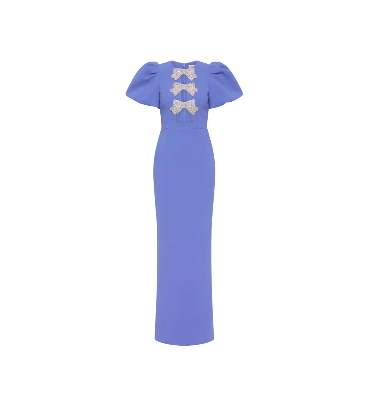 Rebecca Vallance Violetta Puff Sleeve Maxi Gown in Periwinkle Blue Size 14 - Image 1
