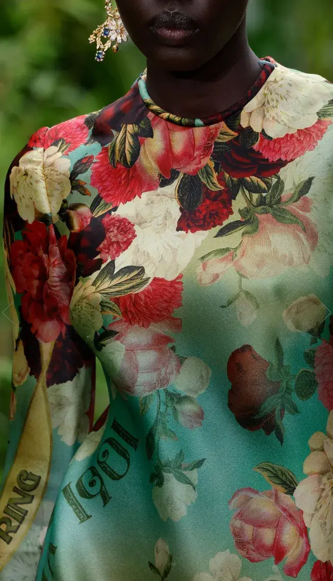 Zimmermann Wonderland Bias Slip Maxi Dress Peony Garden Floral Size 1 / AU 10 - Image 6