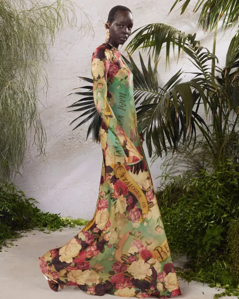 Zimmermann Wonderland Bias Slip Maxi Dress Peony Garden Floral Size 1 / AU 10 - Image 5
