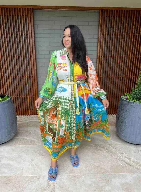 Alemais Paradiso Shirtdress Multi  Size 6 AU - Image 2