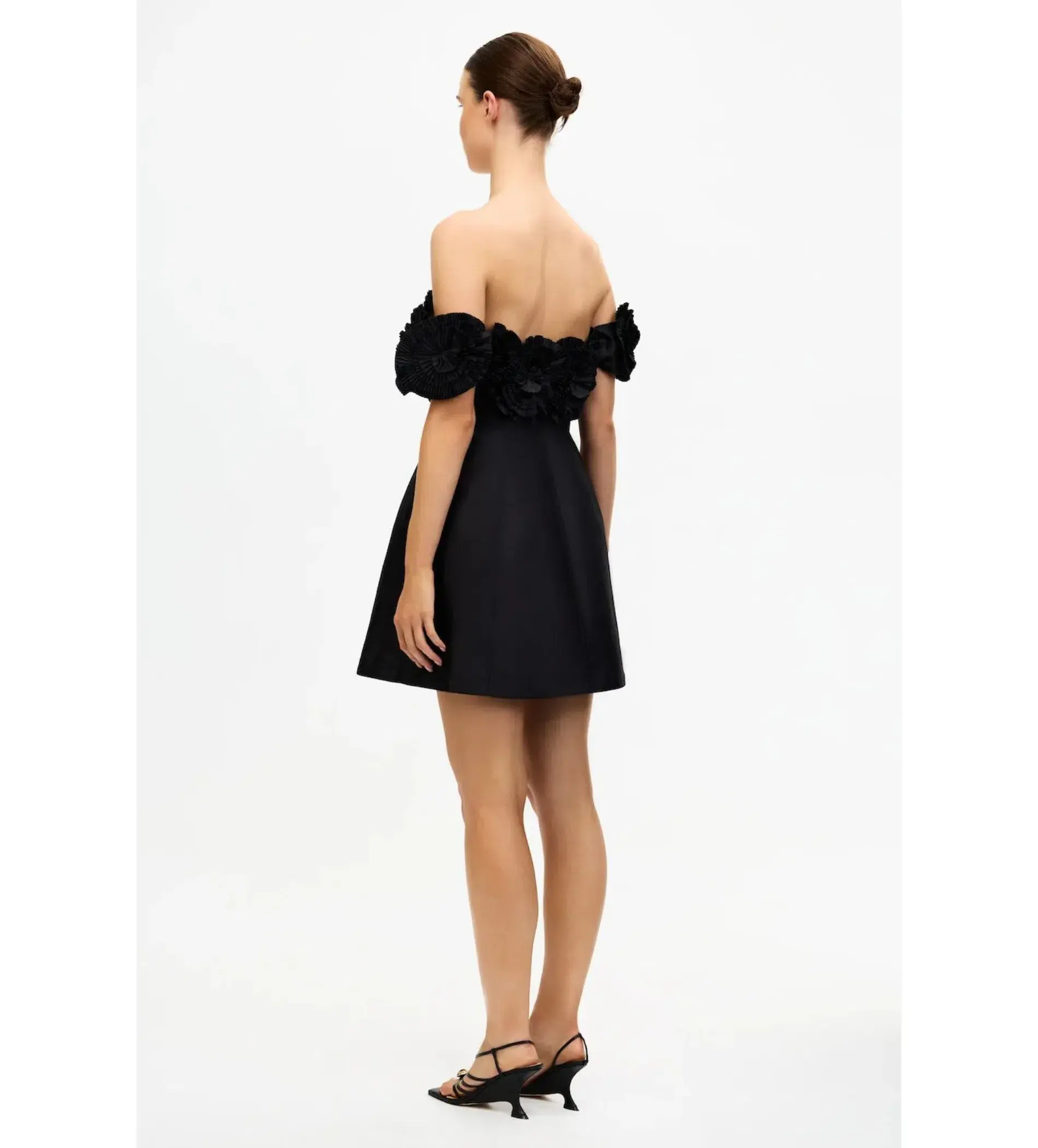 Acler Trusley Mini Dress Black Size AU 8 - Image 3