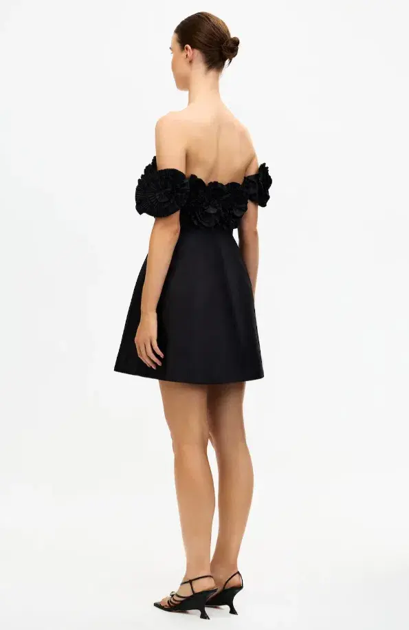 Acler Trusley Mini Dress Black Size 6 - Image 3