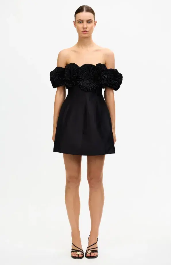 Acler Trusley Mini Dress Black Size 6 - Image 1