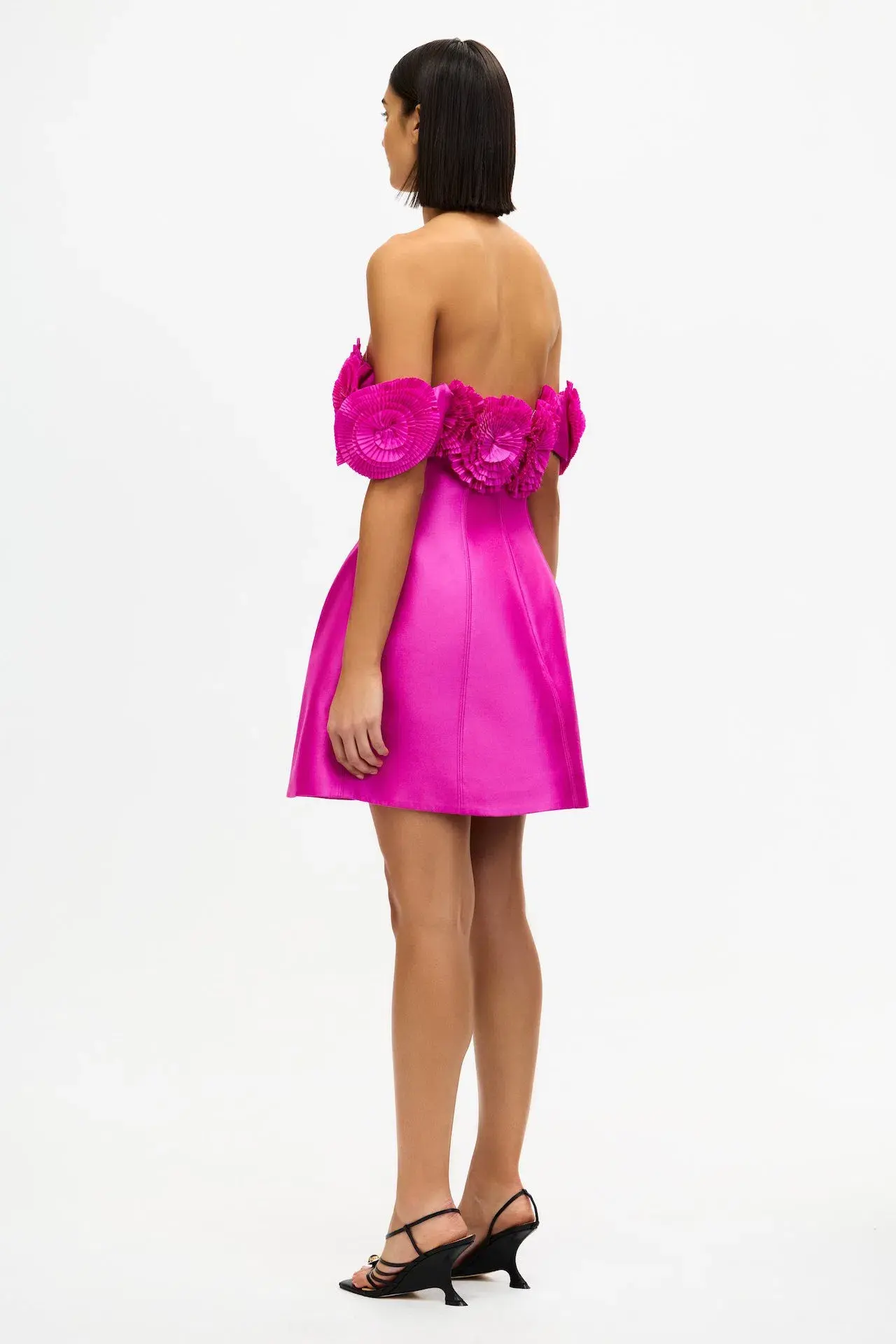Acler Trusley Mini Dress in Violet Pink Size 14 - Image 3